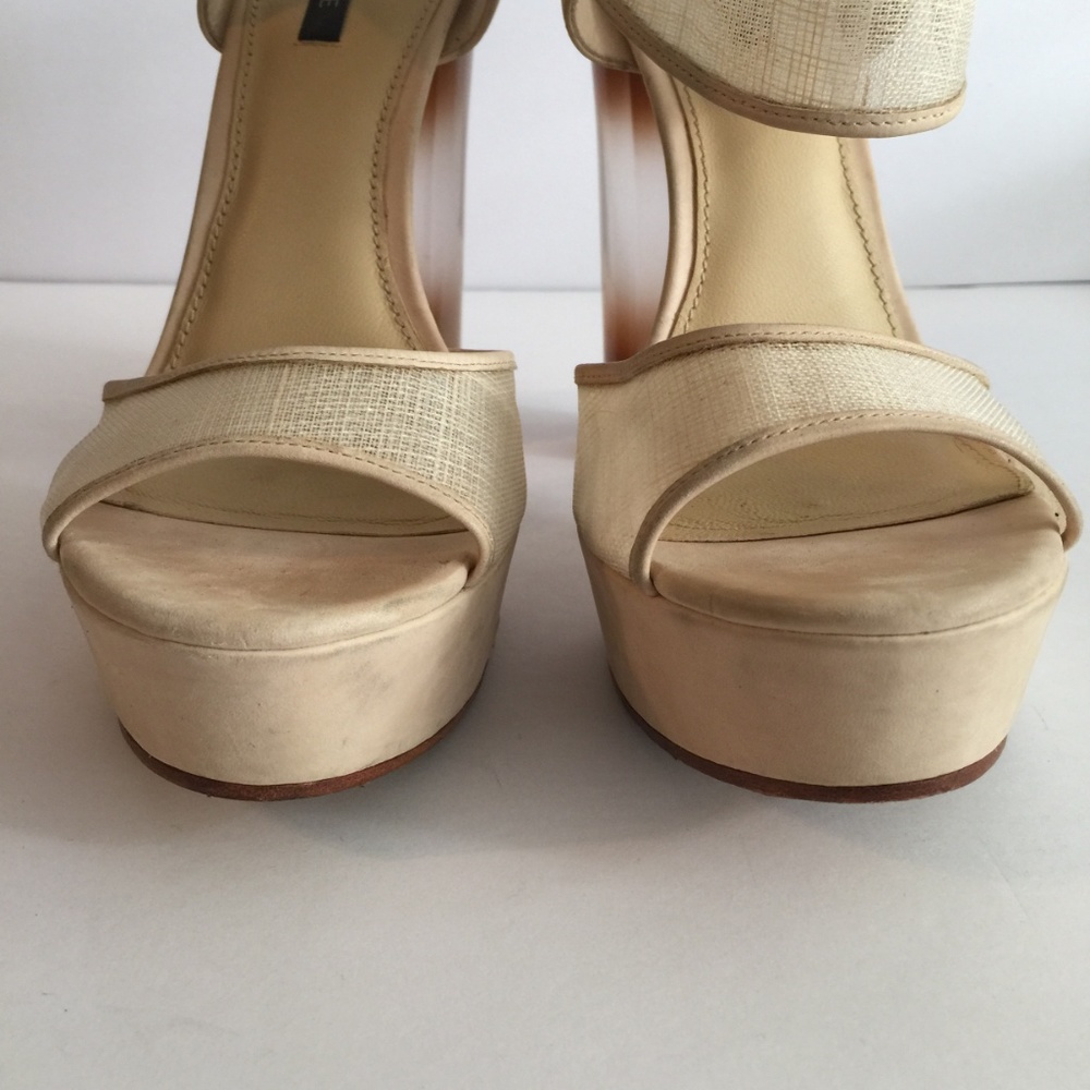 Rachel Zoe Lexi Raffia Platform Heels sz 9 - Picture 4 of 8